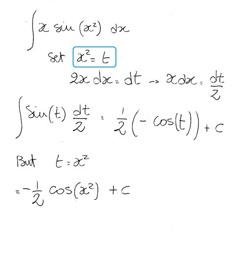 integral of sinx 2